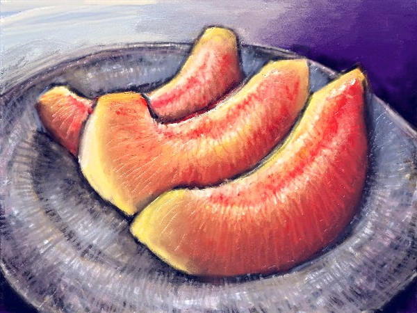 Melon Slices - Digital Painting 8x10 Print