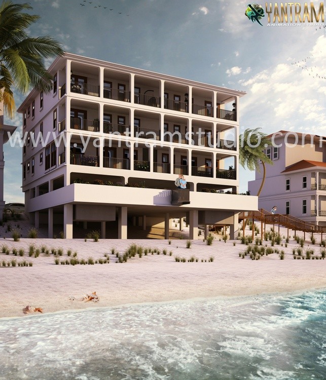 Exterior Apartment Design by architectural visualization companies, Meridian, Idaho