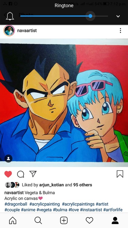 Vegeta  and bulma