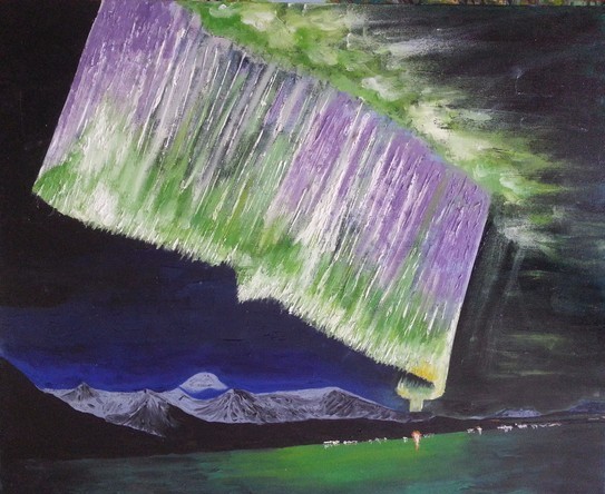 Northern light night
