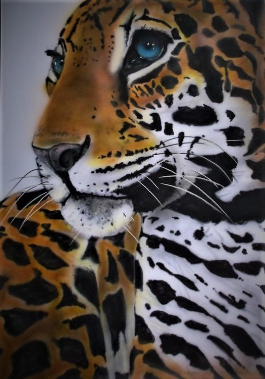 Airbrushed Leopard A1 card