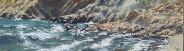 Sand,rocks, wind and waves