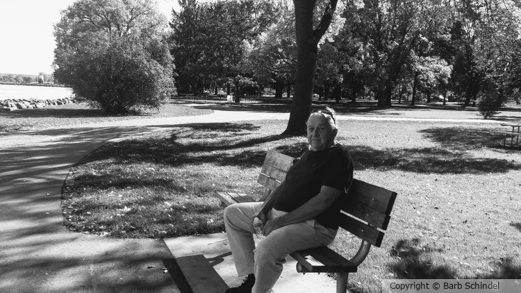 Path in the Park on a Bench