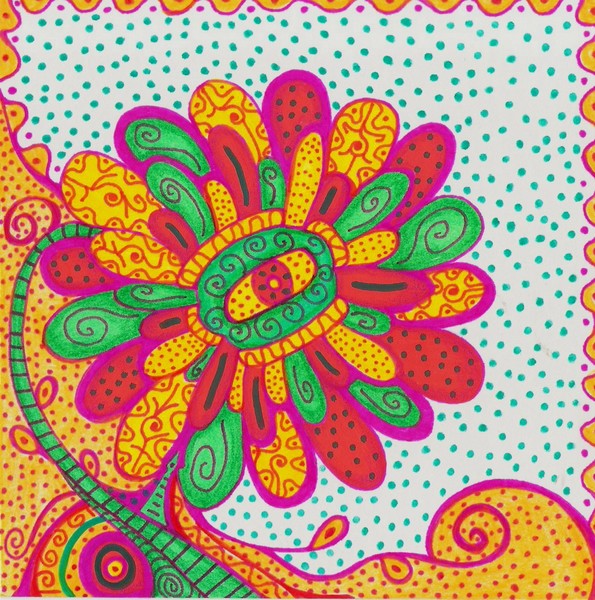 Dots around my flower............
