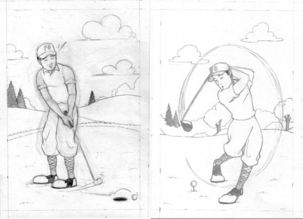 GREETING CARD ILLUSTRATION - GOLF PT. 1