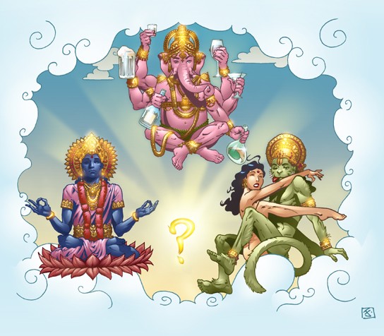 Hindu Deities Gone Wild!
