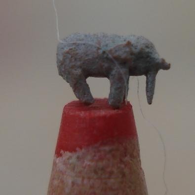 world's smallest glazed elephant