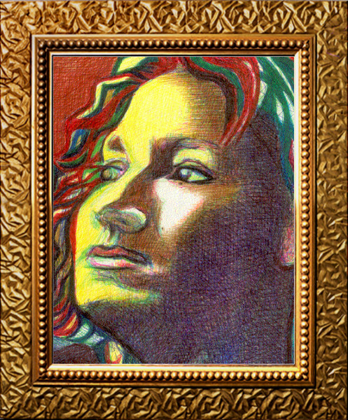 Yellow & Gold Portrait
