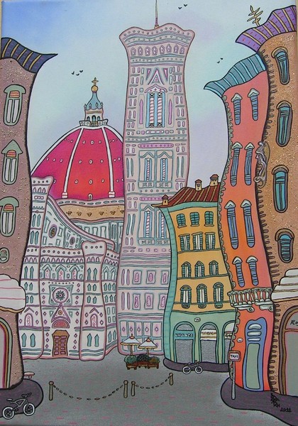 Piazza Duomo 35x45 cm