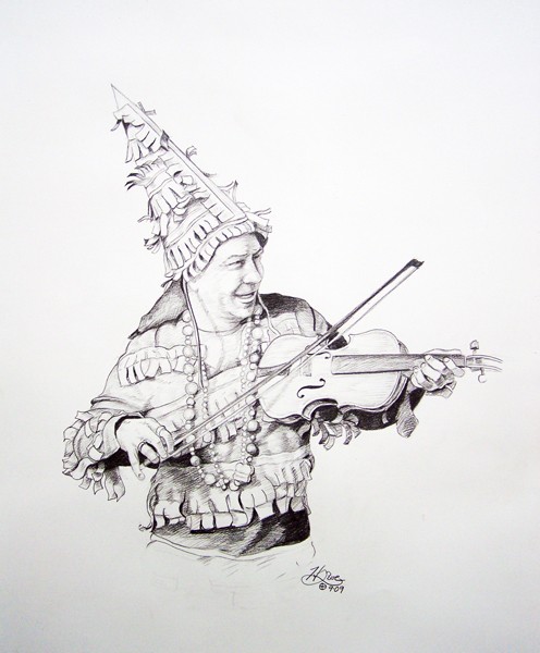 The Cajun Mardi Gras Fiddler