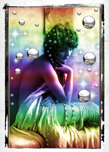 Lovely lady in rainbow MIST 