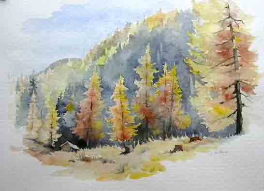 Fall in the mountains 