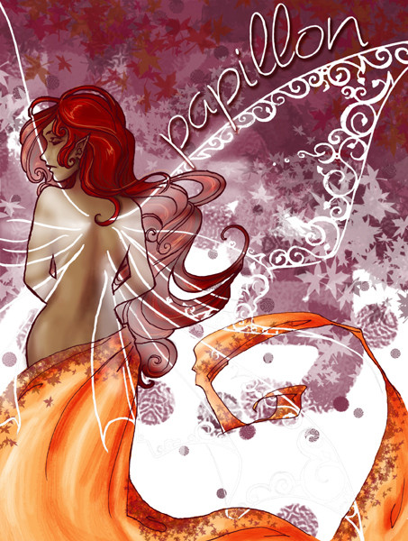 Fairy with white wings