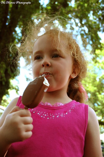 enjoying some icecream