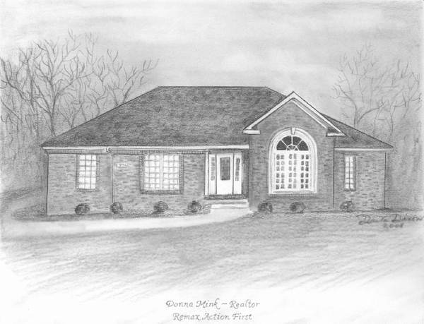 House Portrait Real Estate Closing Gift