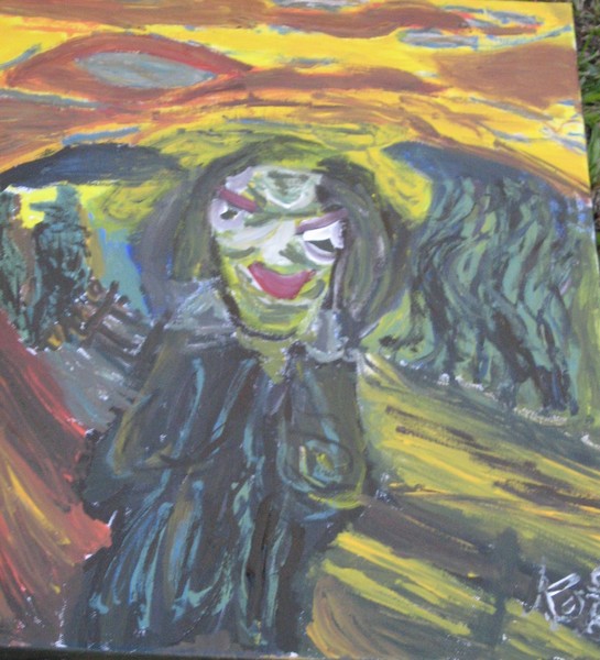The Scream Self Potrait