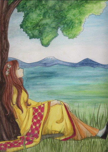 Resting in a Garden