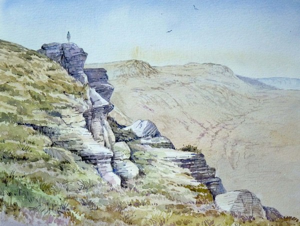 Dove Crag -view to Simonside hills