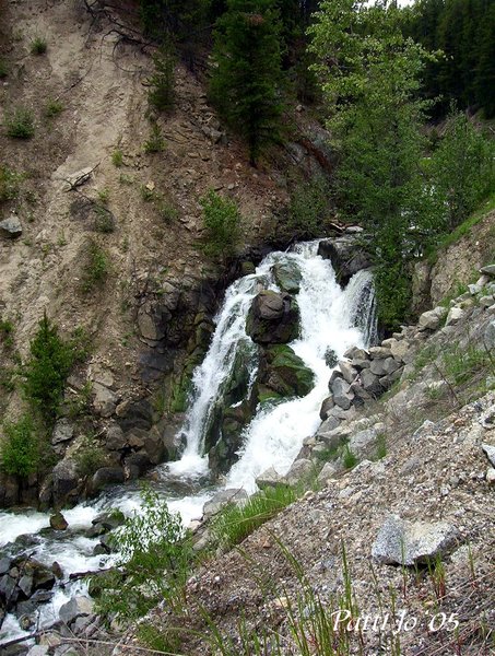 Waterfall next to the Road