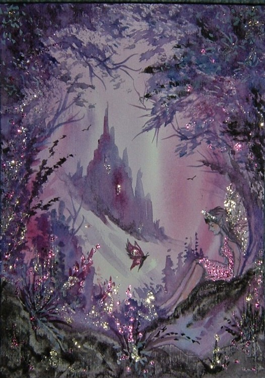 Fantasy fairy and butterfly