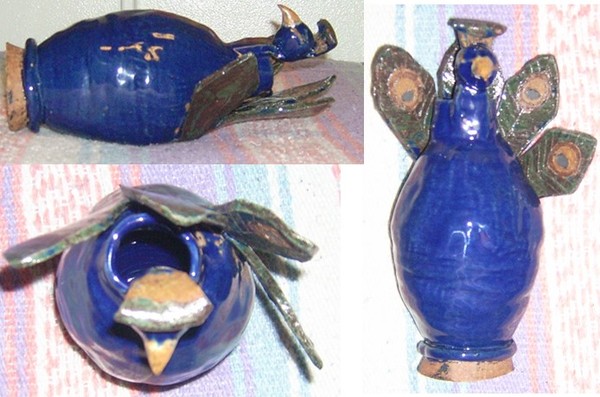 Peacock Vase