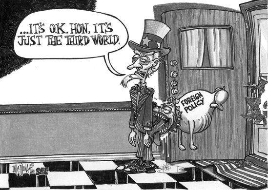 Third world reaction to American foreign policy.
