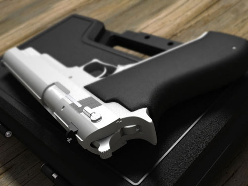 45 Auto Hand Gun