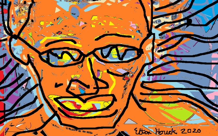JUNGLE eyes are watching ..(c) 2020 Elton Houck ..DIGITAL 'JUNGLE ART