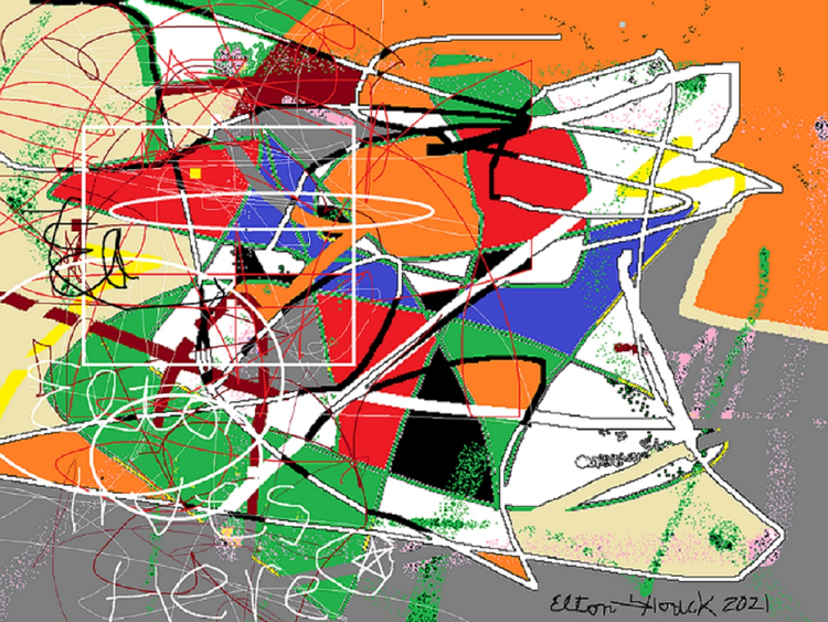 ELTON LIVES HERE....(c)..2021,,,Elton Houck..----tomfollery happenstance digital wandering about ART