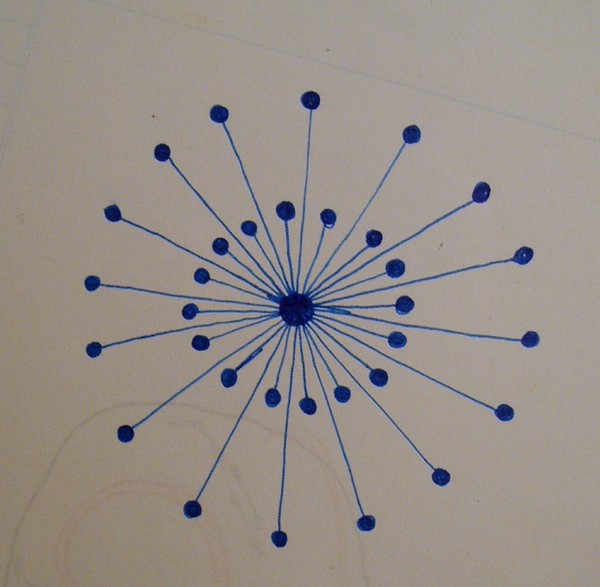 blue firework