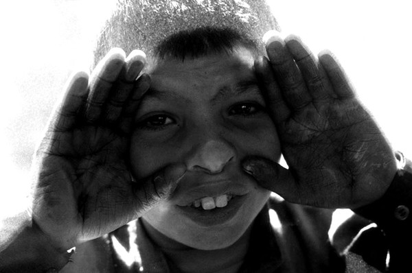 Afghanistan: Young road worker