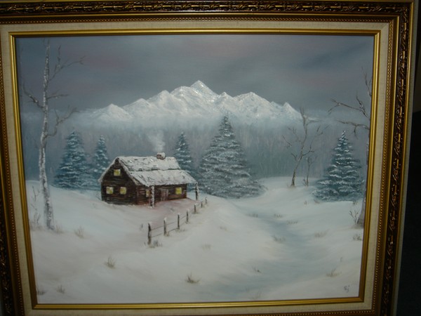cabin in the mountains