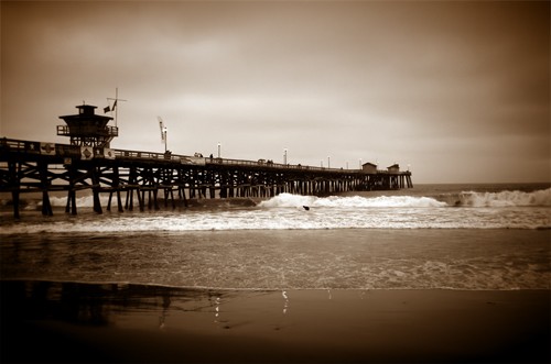 Pier in Sepia