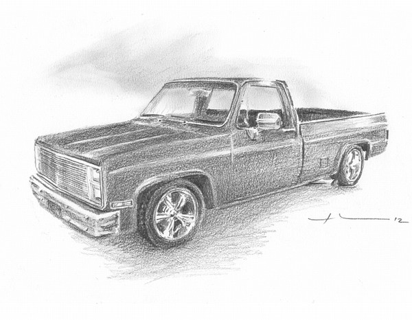 sweet truck drawing mike theuer