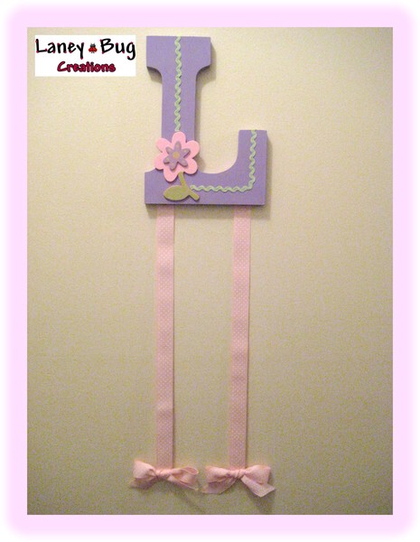 Hair Bow Hanger - Letter 