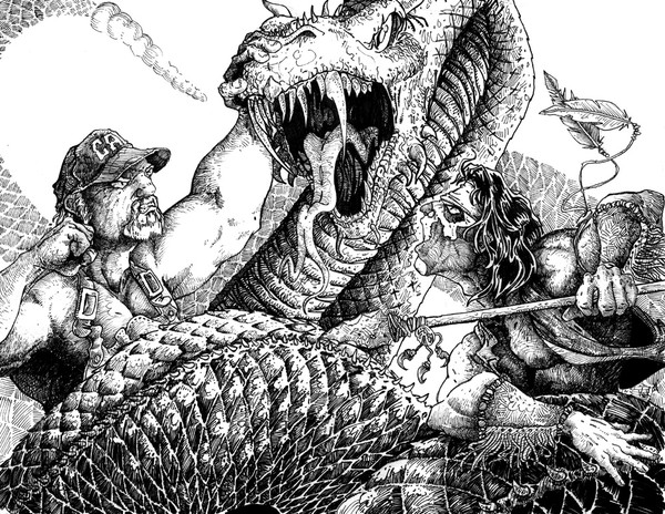 Indean Joe & Hos vs. Dark Crawler