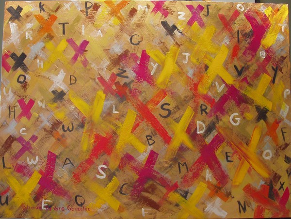 Alphabet in Metallics