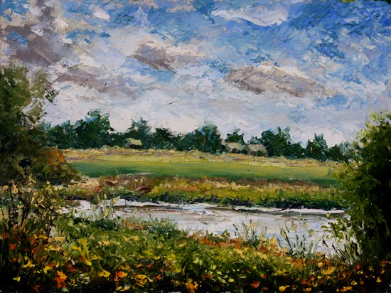Rural landscape: Painting 