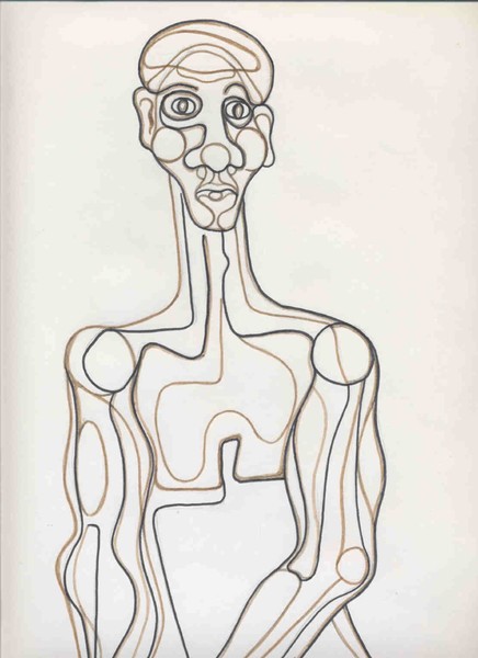 Black Man 1 Drawing