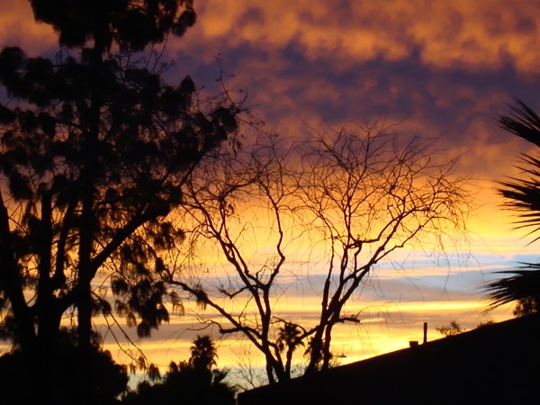 as the sun melts down again