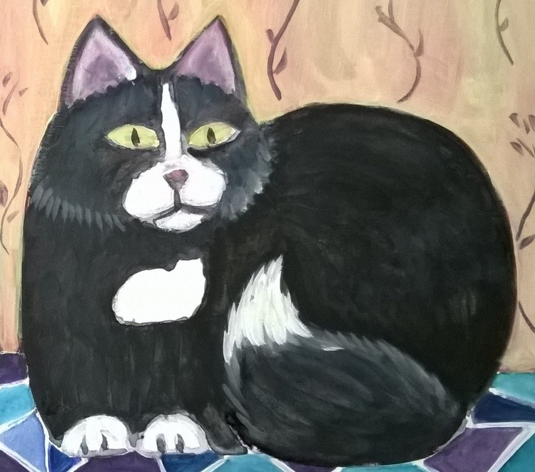 tuxedo cat primitive