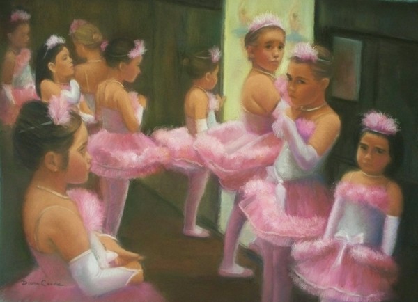 Little Ballerinas Backstage at the Recital