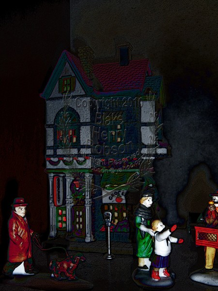 Department 56 Christmas Village Digital Art
