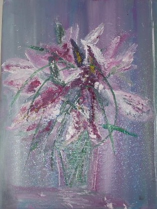 Lilies in a vase