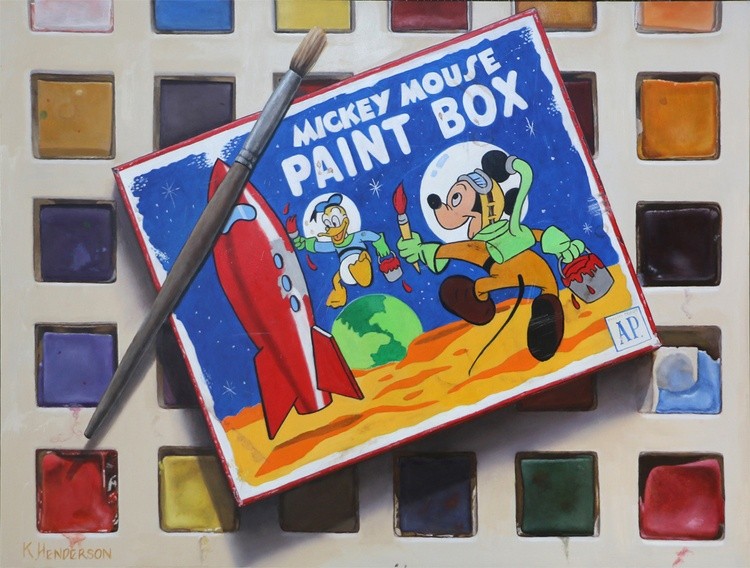 Mickey Paints  by K Henderson