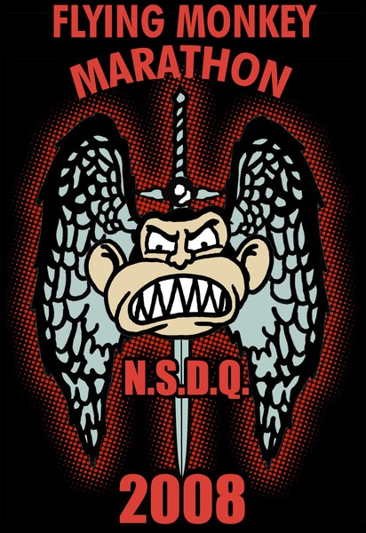 NSDQ monkey face tee design