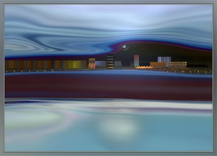 City In the Blue Environment