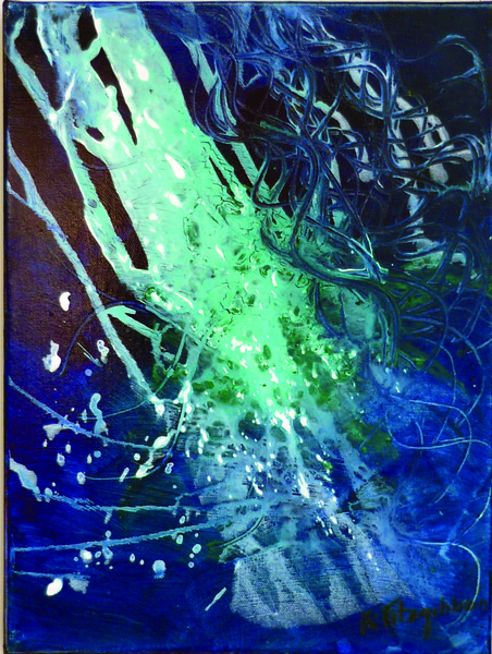 #2 Blue - Ocean Series - framed