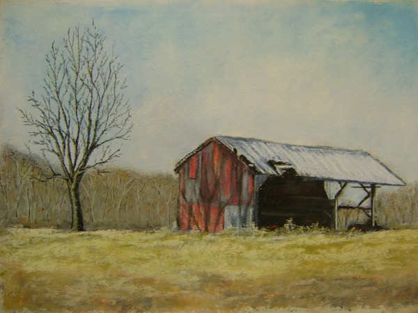 dilapidated barn