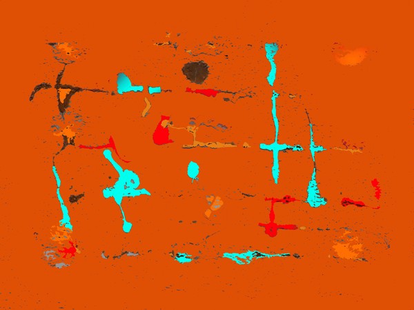 Paint pattern on a wall #3